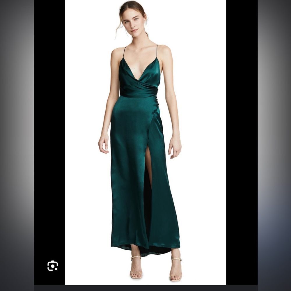Fame and Partners Ferne Dress in Dark Forest, never worn, sold out color